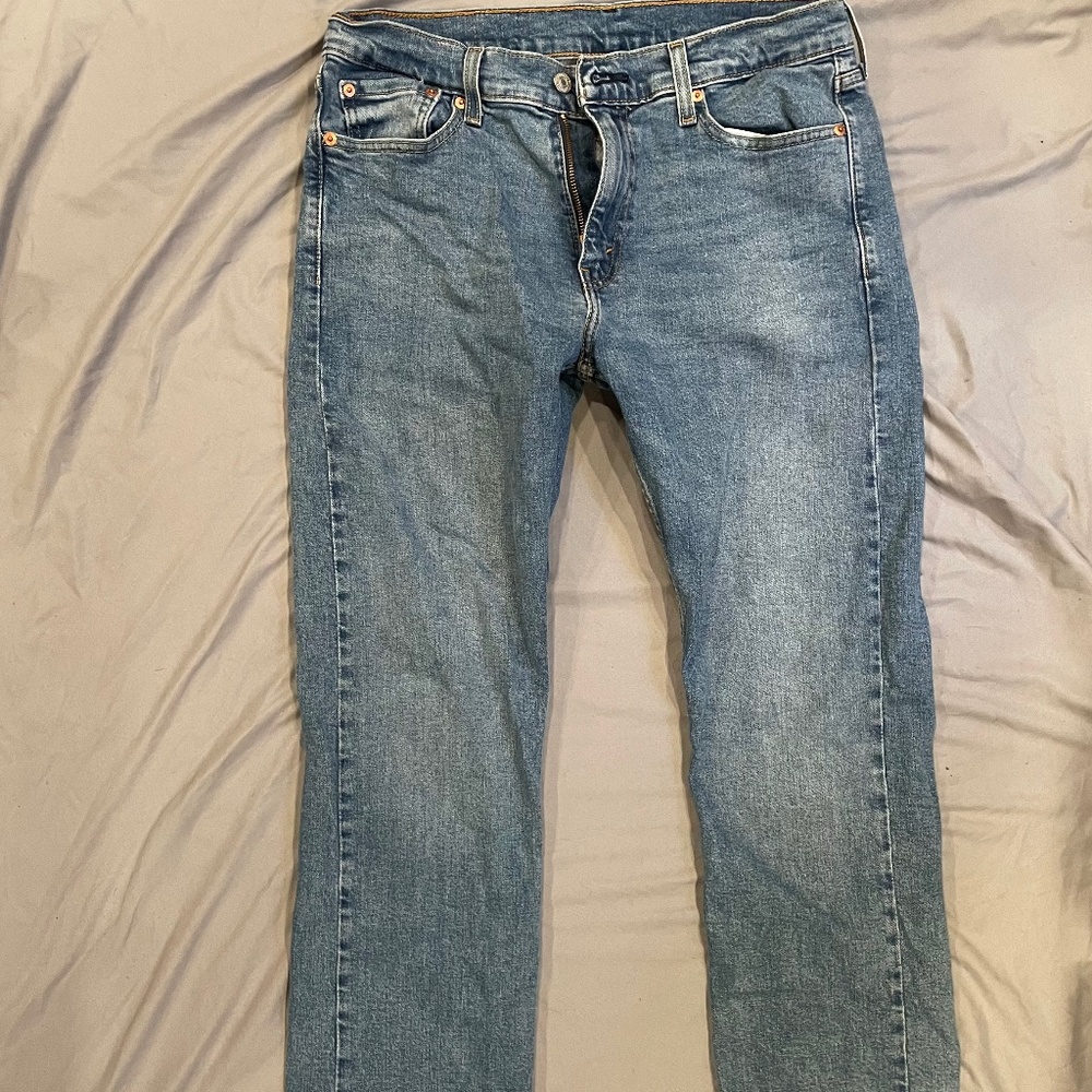 Levi's 513 Slim Straight Leg Jeans Men's 32x32 Blue Denim pants Stretch